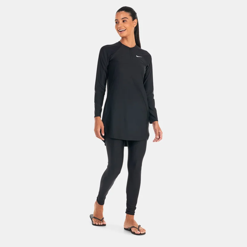 Nike Black Women's Victory Full-Coverage Solid Swimming Tunic for Women | Best Price UAE
