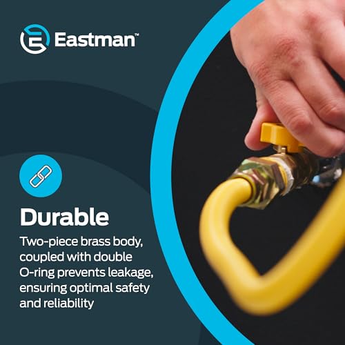 Eastman Straight Gas Brass Ball Valve, 3/4 in FIP x 15/16 in OD Flare Female, 1/4-Turn Handle, 60005 - Image 5