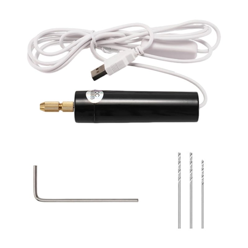 Mini Electric Corded Hand Drill Kit – Precision Drill Machine for Jewelry Making, DIY Crafts, Resin Art, Wood & Plastic Projects