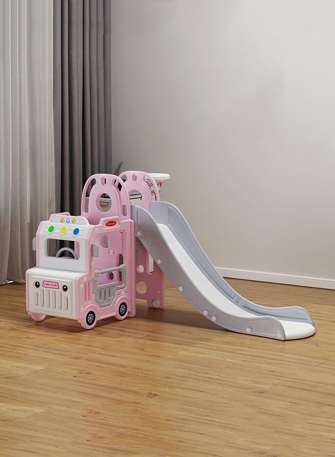 JSAITOYS Bus Theme Good Quality Family Use Indoor Slide For Children  - Image 3