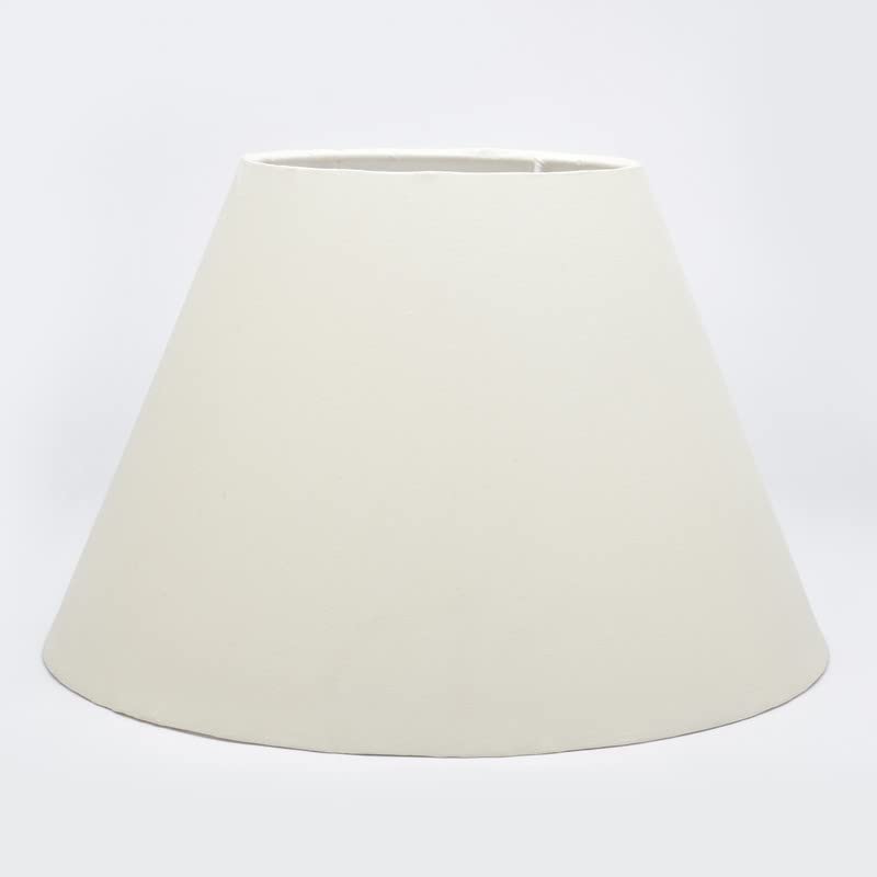 BTR CRAFTS Asian BTR Crafts Conical Lamp Shade, 14 Inches, Standard Size, Cream/Off Cream Color - Image 1