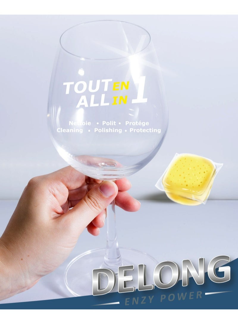 Delong Automatic Dishwasher tablets all in one -with lemon scent - 30 Pcs - Image 4