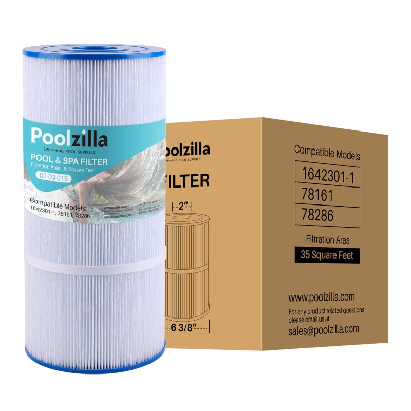Poolzilla 1-Pack Replacement for Spa Filter PWK35B, Watkins 1642301-1, Filbur FC-3921, 78161, 78286 - Hot Tub Filter Cartridge - 35 sq.ft - Image 1