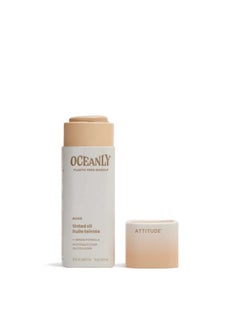 Attitude ATTITUDE Oceanly Light Coverage Face Tinted Oil Stick, EWG Verified, Titanium Dioxide-Free, Vegan & Cruelty-Free Tinted Moisturizer, Plastic-Free, Nude, 0.42 Ounces  - Image 1