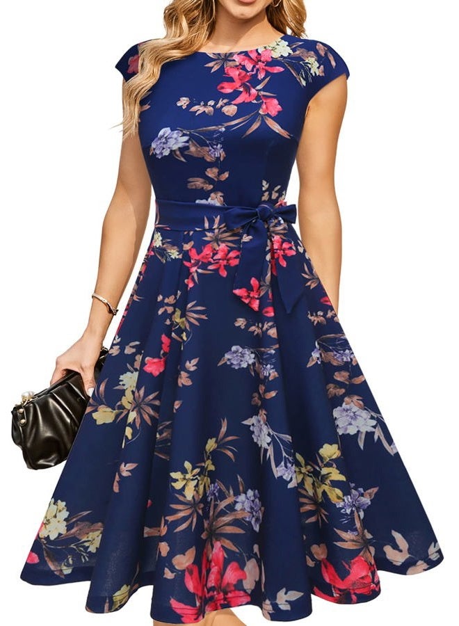 DRESSTELLS Women's Cocktail Dress, Formal Wedding Guest, Modest Church Wear, Prom and Party, XL - Image 1