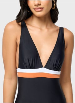 ELLA Contrast Band Swimsuit  - Image 2