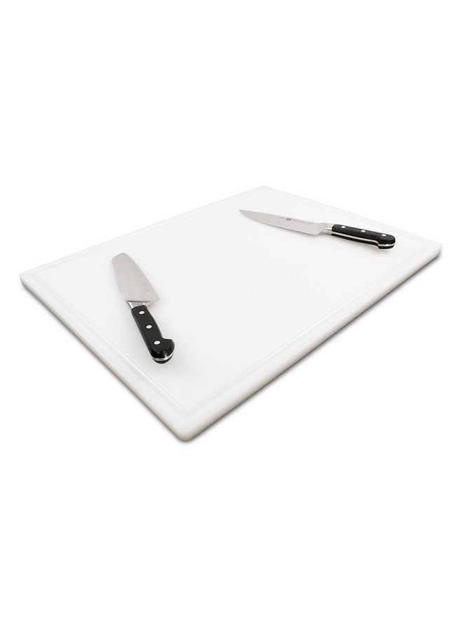 Thirteen Chefs 24 x 18 Inch Cutting Board with Juice Groove for Meat, BBQ, Grilling - 3/4" Thick HDPE Plastic - Extra Large, Heavy 11 Pound for Carving - Image 1