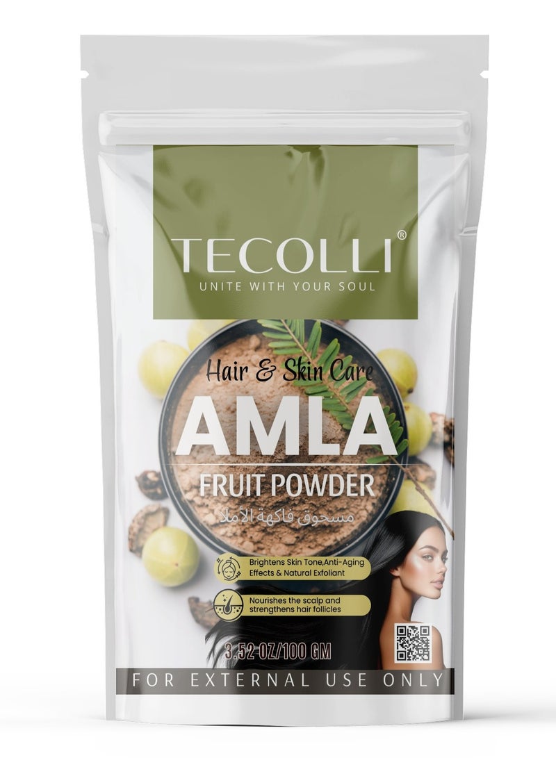 Pure Amla Indian Gooseberry Fruit Powder -For Hair Growth, Skin(100GM)