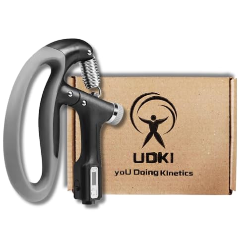 UDKI Torque Hand Grip Strengthener | 10-100kg Adjustable Resistance (U-Shaped), with Counter & Non-Slip Gripper | Forearm Exerciser for Muscle Building, Injury Recovery & Arm Strengthening - Image 1