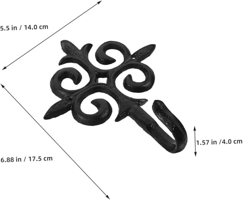 توتوريتي 3 حزمة خطافات حائط معدنية متينة للسلال والمزارع والفوانيس للحدائق الخارجية سهلة التركيب - Image 3