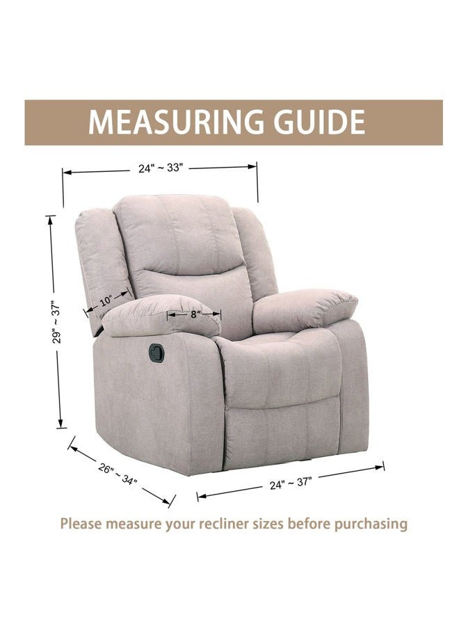 JIVINER 4-Piece Recliner Chair Covers Stretch Jacquard Covers for Recliner Chair Recliner Slipcovers for Living Room Soft Recliner Protector with Pocket (Recliner, Black) - Image 5