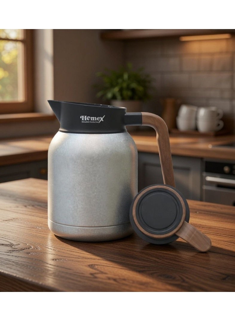 Homex vacuum flask 1.5L/Premium 304 Stainless steel inner/ Double wall Insulated thermos/Long heat retention/Hot&Cold/HB - Image 3