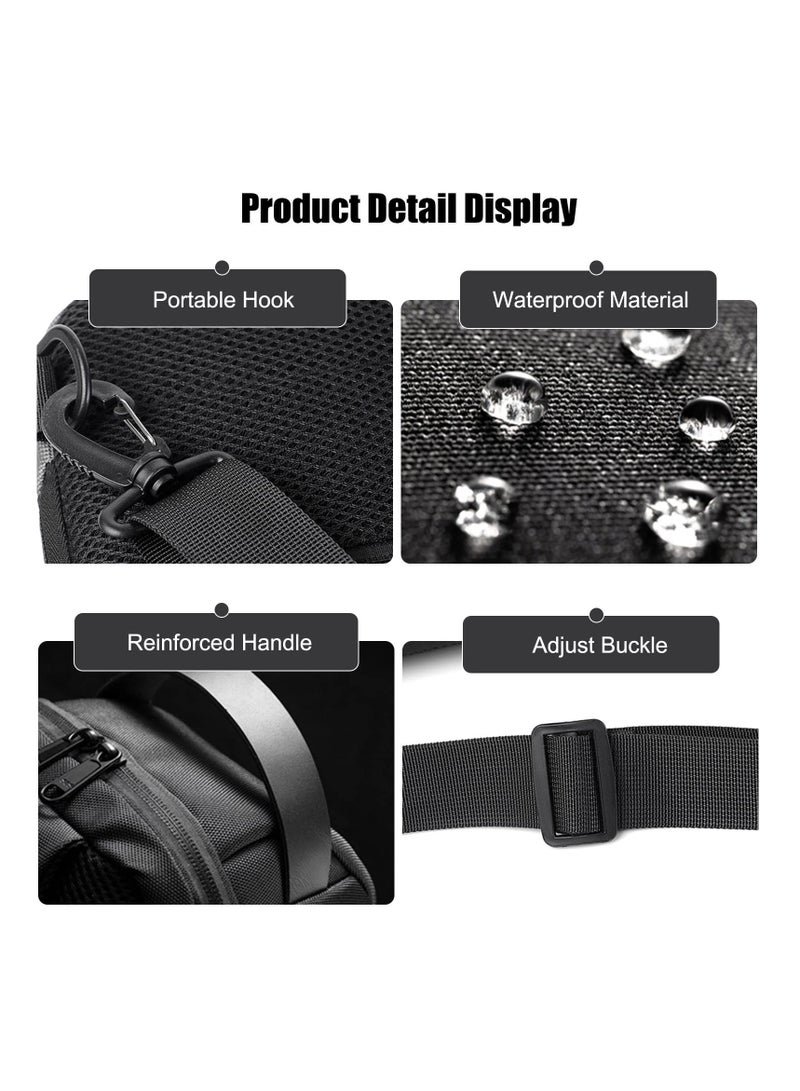 KASTWAVE Anti-Theft Sling Bag Chest Shoulder Backpack Crossbody Bags for Men Women Cover Pack Hiking Small Rucksack with USB Charging Port for Business Travel Hiking Bicycle Sport Gym Pack(Blue) - Image 5