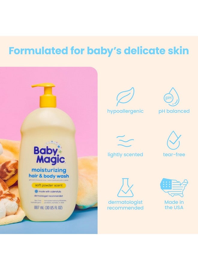 Baby Magic Moisturizing Hair & Body Wash | Specially Formulated For Baby'S Delicate Skin | Tear-Free | Calendula & Coconut | 30 Fl Oz. - Image 4