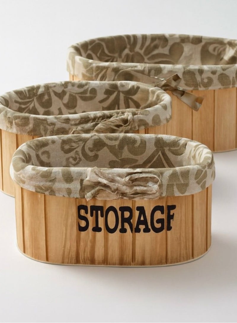 A set of versatile storage serving baskets with an elegant design - Image 1