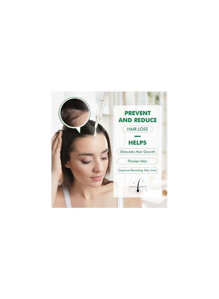 جايسوينغ زيت إكليل الجبل العطري 60 مل لنمو الشعر زيت إكليل الجبل العضوي النقي للشعر الجاف والتالف ونمو الشعر زيت فروة الرأس زيت نقي وطبيعي عالي الجودة زيت لعلاج تساقط الشعر للرجال والنساء - Image 4