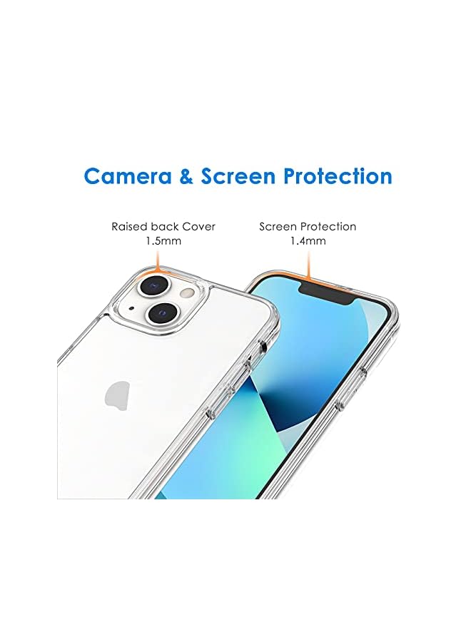 Jetech Case For Iphone 13 Mini 5.4-Inch, Non-Yellowing Shockproof Phone Bumper Cover, Anti-Scratch Clear Back (Clear) - Image 3
