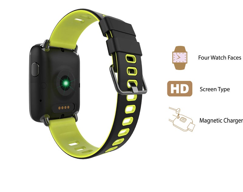 OPTA SB-160 Bluetooth Smartwatch with C All and Phonebook Function HD Large Color Display Health Monitoring Medium (Black and Green) - Image 5