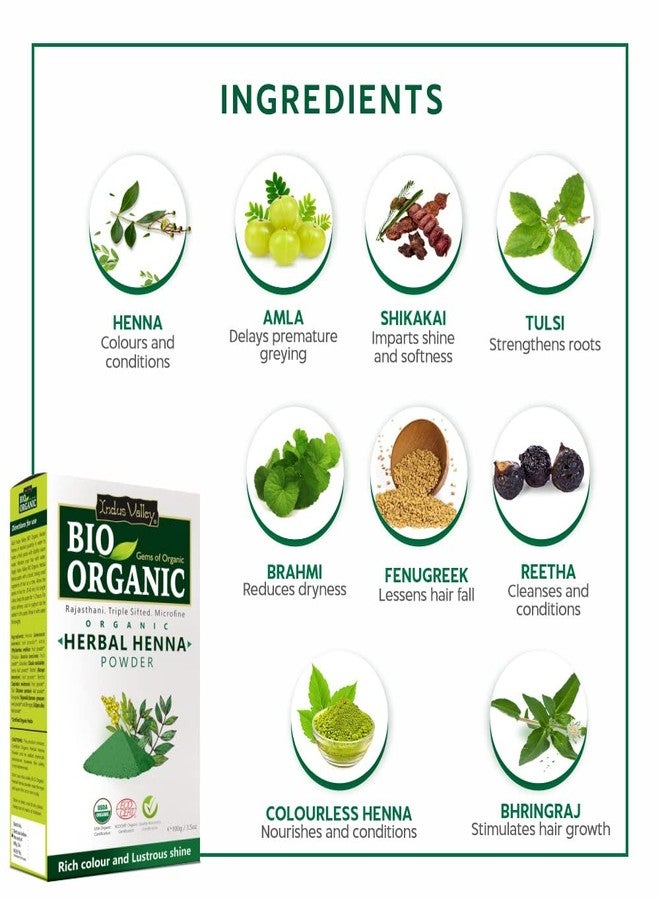 INDUS VALLEY Amla Powder | Phyllanthus emblica With Organic Herbal Henna Powder - 100% Organic, Pure And Natural For Hair Care And Skin Care (100g*2=200g) - Image 5