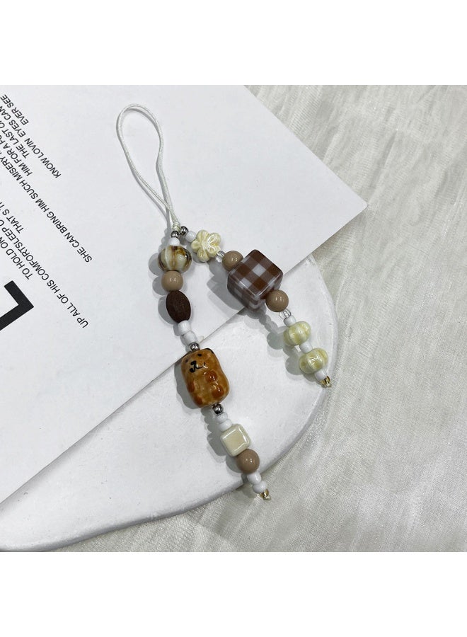 NIBEMINENT Phone Charm/ Chain Strap for Women Girls,  Cute Cartoon  Cell Phone Case Lanyard Wrist Strap