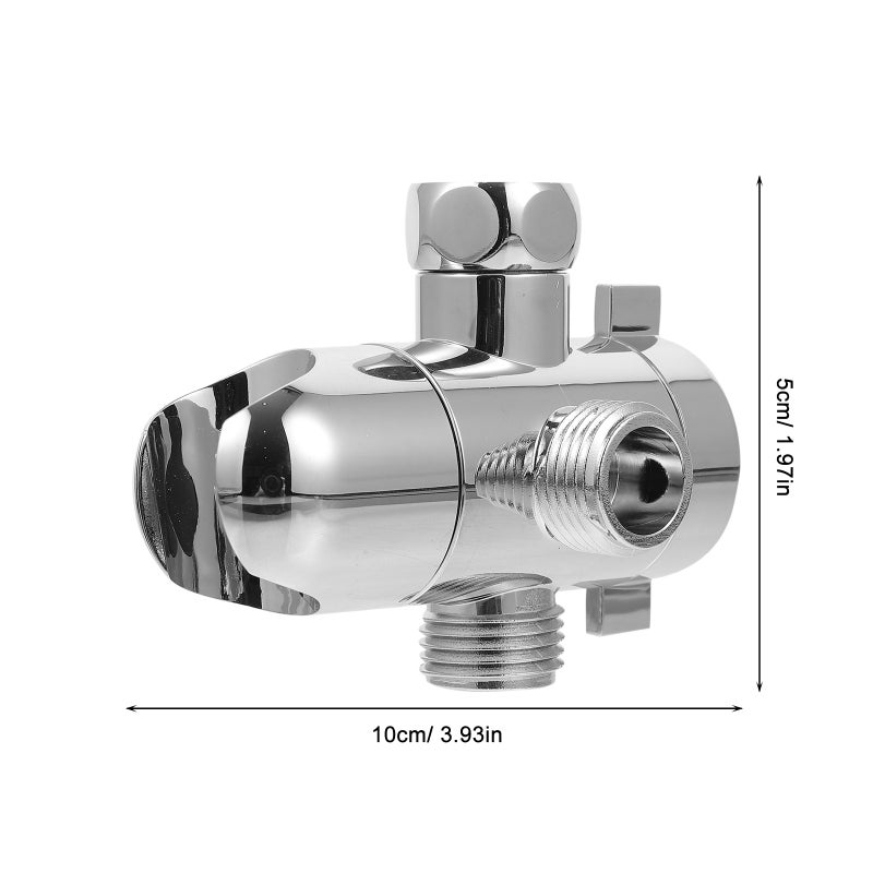 1Pc Practical Bathroom Three-way Socket Water Divider Adapter ( ) - Image 3