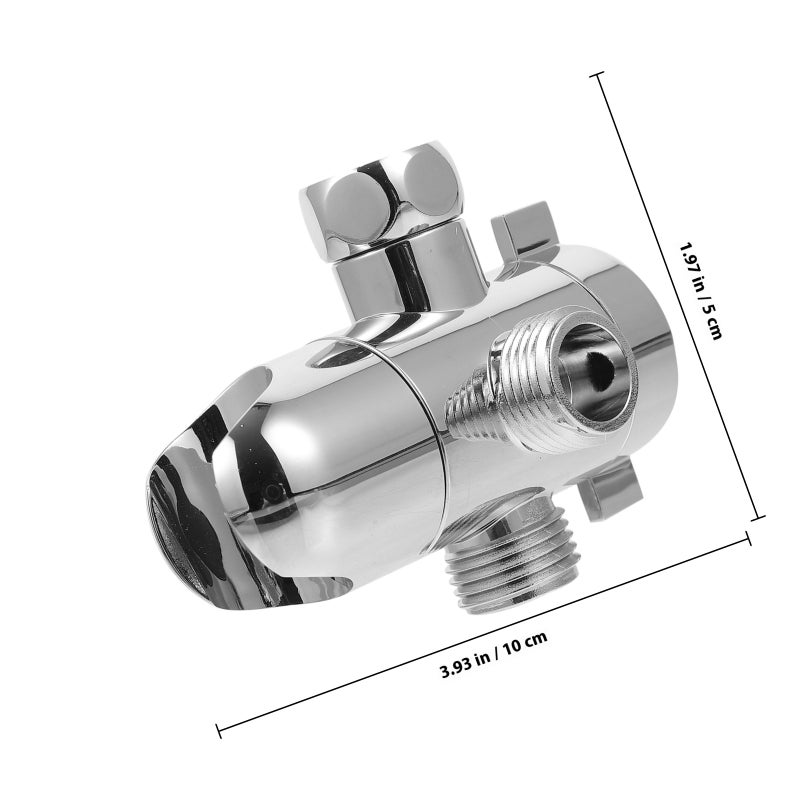 1Pc Practical Bathroom Three-way Socket Water Divider Adapter ( ) - Image 2