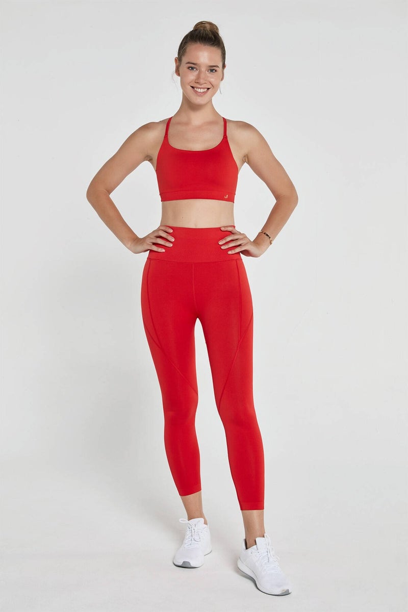 Jerf Pine High Waist & Tights Red  - Image 2