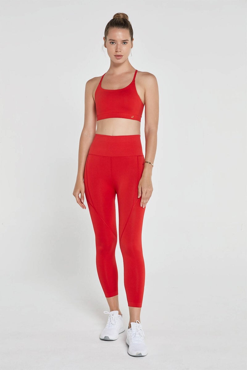 Jerf Pine High Waist & Tights Red  - Image 1