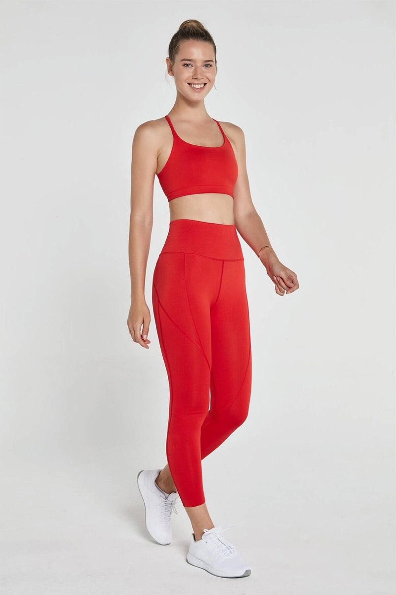 Jerf Pine High Waist & Tights Red  - Image 3