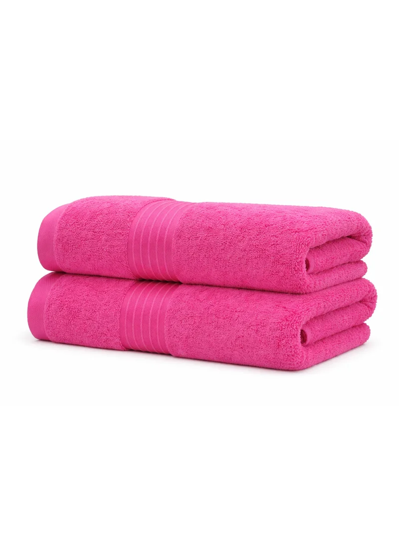 Bliss Casa Bliss Casa 2-Piece 100% Combed Cotton Bath Sheets (90x180 cm) - 550 GSM Large Bath Towels Quick Dry Highly Absorbent - Thick Soft Hotel Quality Bathroom Towels for Bath and Spa