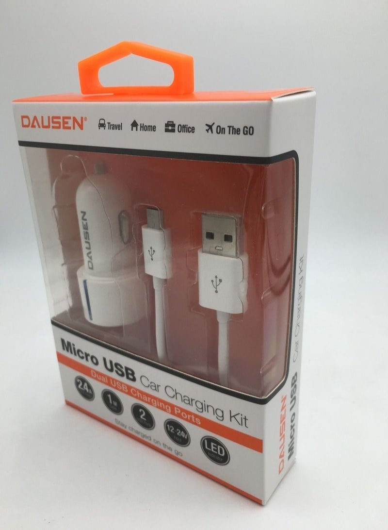 دوسن داوسن شاحن السيارة مع كيبل ميكرو يو اس بى - Image 4