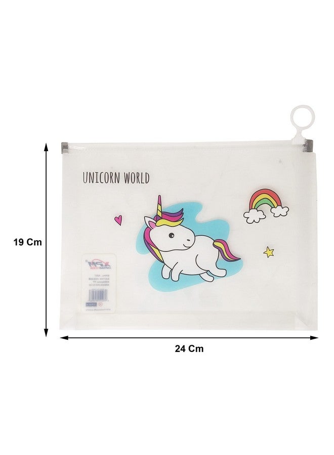 PARTEET Transparent Unicorn Pouch with 1 Pouch, 1 Sequin Pen, 1 Unicorn Pen, 1 Unicorn Pencil, 2 Stack, 1 Unicorn Eraser, 1 Pen Type Eraser, 1 Scale - Image 5