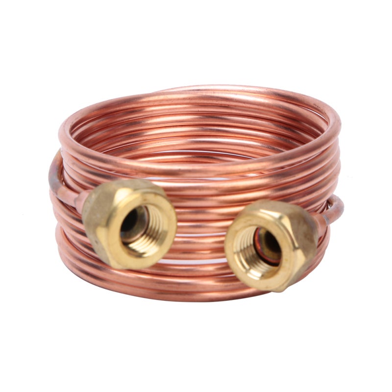 Hongsen Capillary Tubing: 900mm/1500mm/2000mm Length - Thickened Brass Connector Anti-Corrosion Rustproof, Precision Threads Secure Seal, High Quality Soft Solid Copper Tube for Refrigerator Refrigerating Cab - Image 1