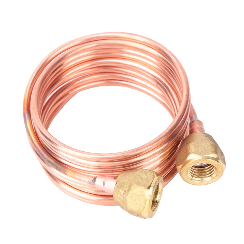 Hongsen Capillary Tubing: 900mm/1500mm/2000mm Length - Thickened Brass Connector Anti-Corrosion Rustproof, Precision Threads Secure Seal, High Quality Soft Solid Copper Tube for Refrigerator Refrigerating Cab - Image 2