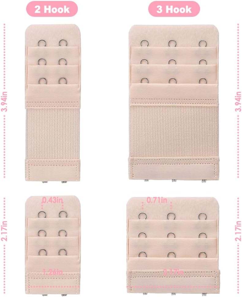 Enerfort Women's Comfortable Bra Extender, Soft Bra Extension Strap with Case for all Bra Brassiere Models, Lady's Bra Extender - Image 3