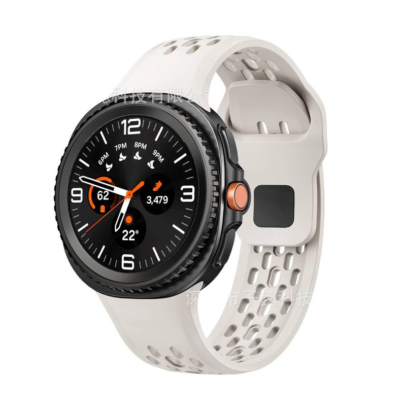 سوار ساعة ذكية رياضي من السيليكون متوافق باللون أزرق قابل للتعديل مع Samsung Galaxy Watch 8 بملاءمة قابلة للتعديل وحزام ناعم للاستبدال اليومي - Image 5