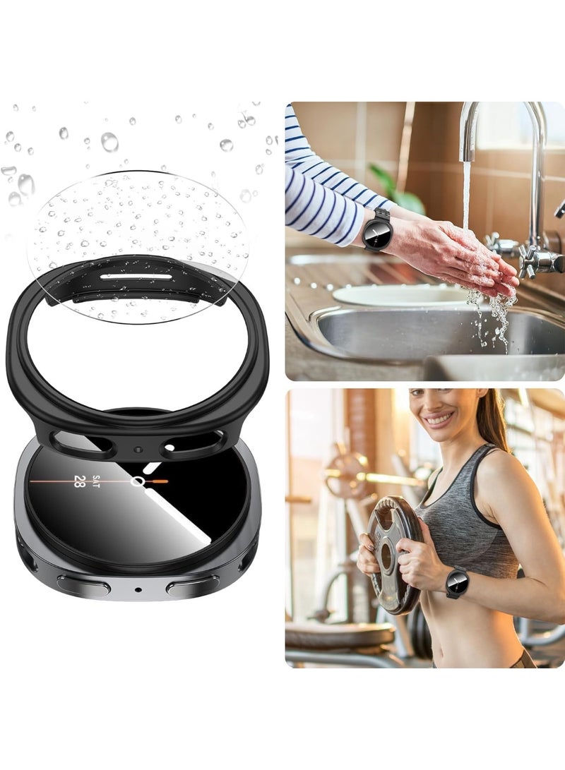 SYOSI Watch Protector Case for Galaxy Watch 8 44mm, Bling Frame Protective Case, Watch Guard Bumper, Ultra-Thin Hard PC Cover for Men, Galaxy Watch 8 Accessories (5 Pack, 5 Color) - Image 3