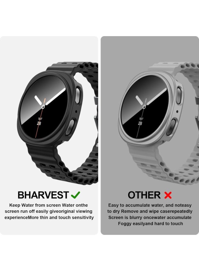 SYOSI Watch Protector Case for Galaxy Watch 8 44mm, Bling Frame Protective Case, Watch Guard Bumper, Ultra-Thin Hard PC Cover for Men, Galaxy Watch 8 Accessories (5 Pack, 5 Color) - Image 4