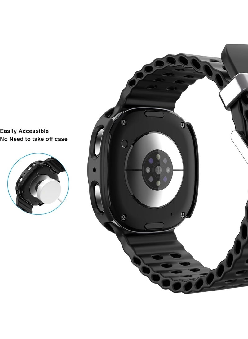 SYOSI Watch Protector Case for Galaxy Watch 8 44mm, Bling Frame Protective Case, Watch Guard Bumper, Ultra-Thin Hard PC Cover for Men, Galaxy Watch 8 Accessories (5 Pack, 5 Color) - Image 5