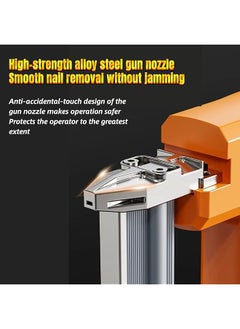 GearZone 21V Cordless Staple Gun Brad Nailer Fast Charger 1 Lithium Battery 1000 Straight Nails 1000 Code Nails Tool Case  - Image 2