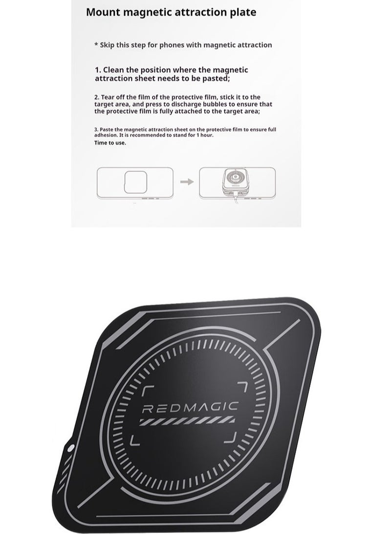 مبرد الهاتف نوبيا رد ماجيك 6 برو - مشتت حراري مغناطيسي بـ 30 واط من الغرافين وحامل مغناطيسي - للهواتف الذكية والأجهزة اللوحية والأيباد و Steam Deck (مناسب لـ PUBG Mobile و COD والمزيد) - Image 3