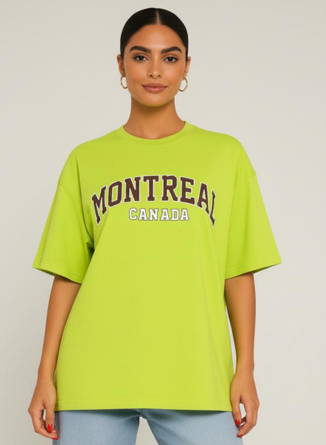 PAUSE Women Regular Fit Printed Neon T-Shirt - Image 1