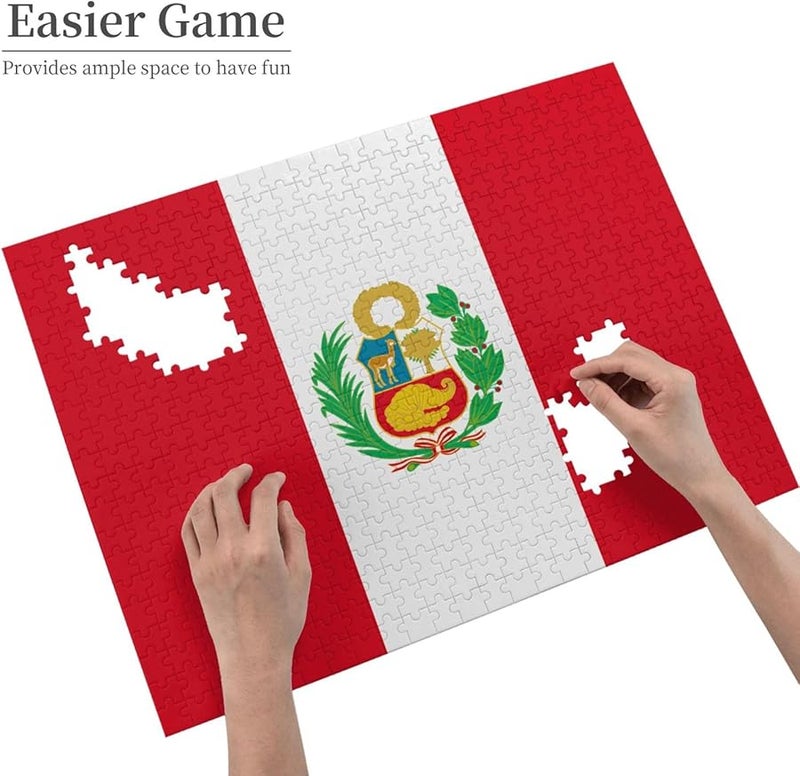 لغز علم بيرو 500 قطعة للكبار ديكور المنزل 20.4 × 15 بوصة - Image 4