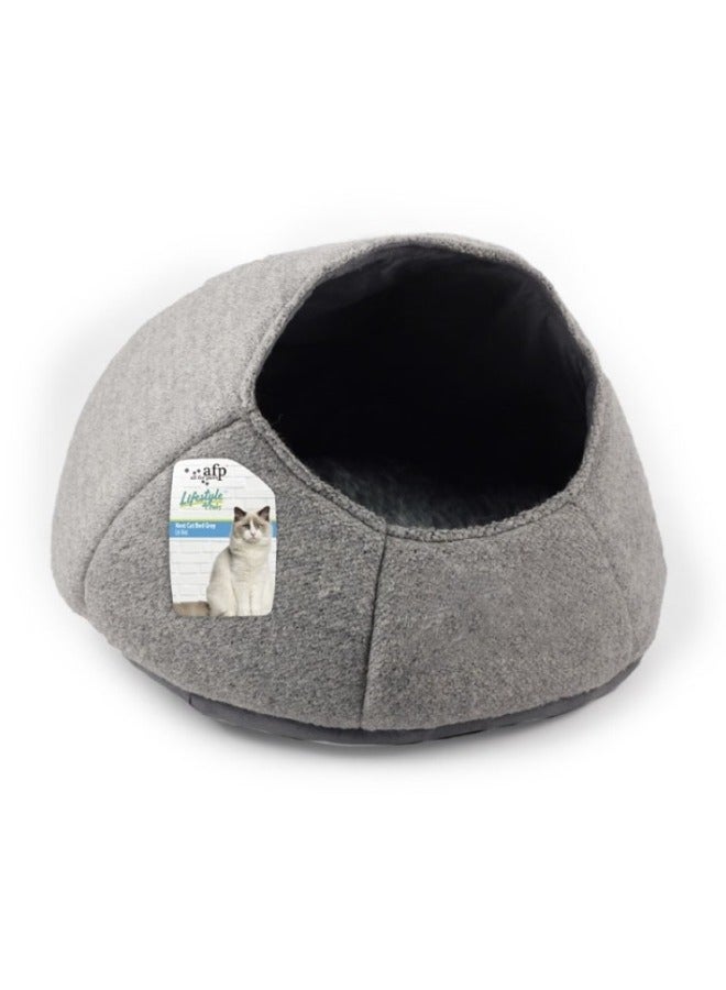 أوول فور بوز Nest Cat Bed Grey
