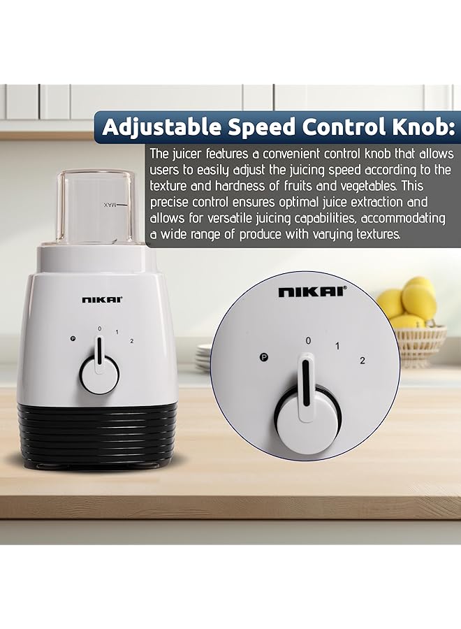 نيكاي خلاط ومطحنة بقوة 430 واط مع وظيفة النبض بأربع سرعات رقم الموديل Nb2900Eb 2 سنة - Image 3