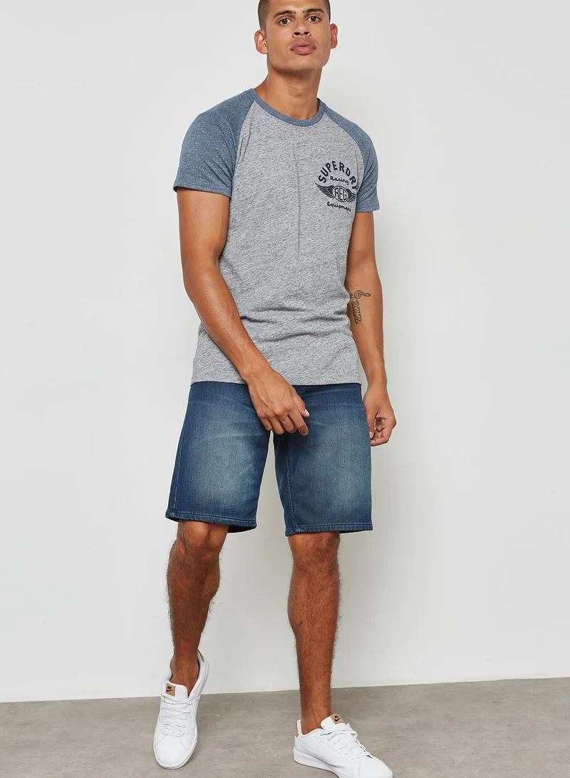 Superdry BIKER RAGLAN T-SHIRT
