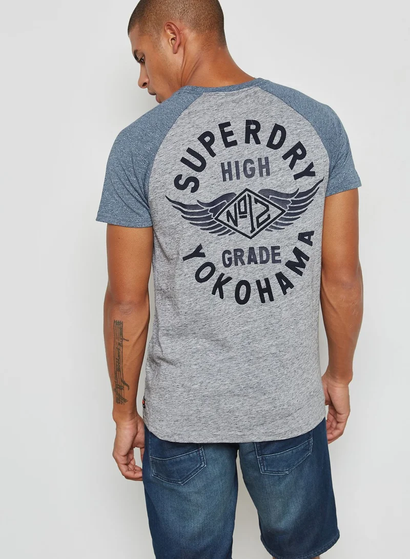 Superdry BIKER RAGLAN T-SHIRT