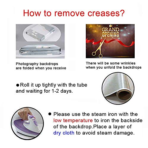 VIDMOT Ribbon Cutting Backdrop for Grand Opening Ceremony 7x5ft Red Ribbon Gold Crown Background Party Event Banner Photo Booth Studio Props ZYVV0541 - Image 5