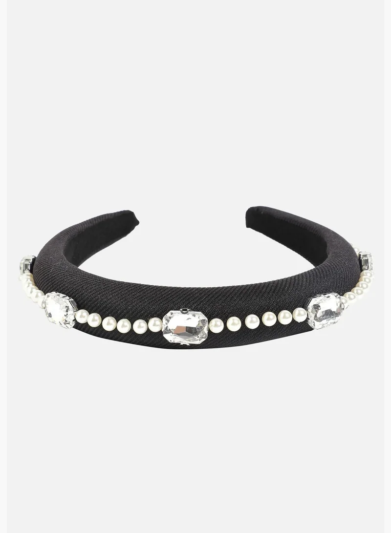 SOHI Trendy Pearls Western Wear Hair Band For Women