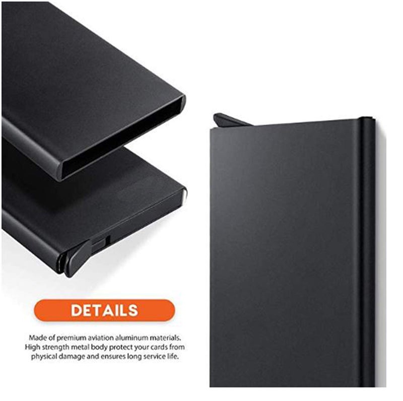 Stealodeal RFID Blocking Automatic Pop-Up Money Holding Smart Pocket Aluminum Front Pocket Wallet Cardholder for Men & Women - Image 4